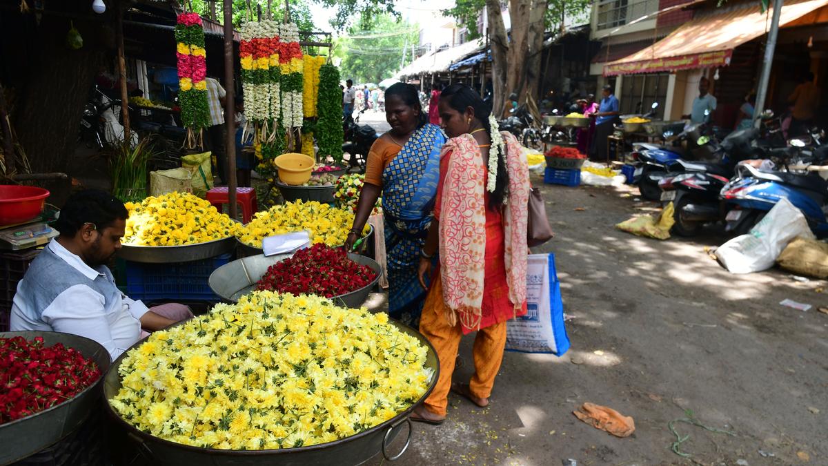 Flower market project in Srirangam witnesses more delay The Hindu
